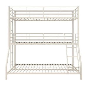 DHP Everleigh Triple Twin Metal Bunk Bed with 2 Ladders - 1 of 4