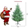 7 Ft Green PE Artificial Christmas Tree For Living Room And Doorway Decoration - 4 of 4