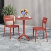 WestinTrends Playa 3-Piece Outdoor Resin Patio Bistro Set with Stackable Patio Dining Chairs - 2 of 4