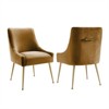 TOV Furniture Beatrix Velvet Side Chair in Cognac Orange Finish - 4 of 4