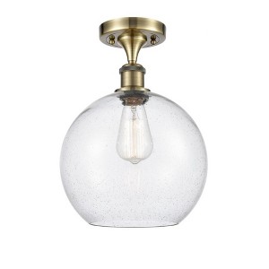 Athens - 1 Light Semi-Flush Mount In Industrial Style-15 Inches Tall and 10 Inches Wide - 1 of 1