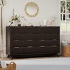 Fluted 8 Drawers Dresser for Bedroom, 54" Wide Modern Chest of Drawers, Curved Profile Design - 2 of 4