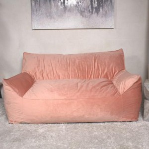 CAVINAS Bean Bag Chair with Armrests, Velvet Cloud Couch with High-Density Shredded Foam and Removable Cover for Reading, Resting - 1 of 4