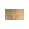 JAM Paper Heavy Duty 2-Pocket Folders Gold 6/Pack (383HHGOA) 383HGOA - 2 of 4