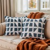 REGALWOVEN Geometric Soft Plush Modern Decorative Throw Pillows Cases 2 Pcs - 2 of 4