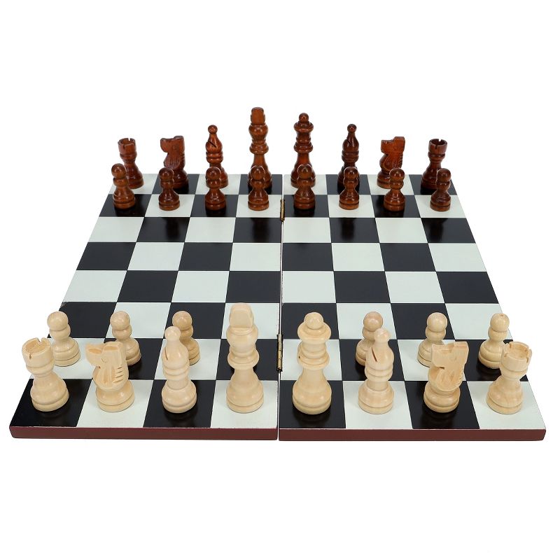 WE Games 7-in-1 Combination Game Set - Chess, Checkers, Backgammon, Cribbage, Dominoes Cards & Dice, 3 of 9