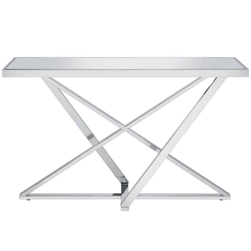 Drubeck Mirrored Rectangle Sofa Table Chrome - HOMES: Inside + Out, 6 of 9