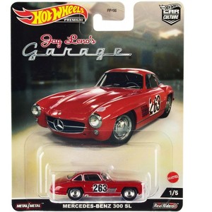 Mercedes-Benz 300 SL #263 Red (Weathered) "Jay Leno’s Garage" Diecast Model Car by Hot Wheels - 1 of 3