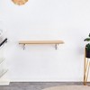 Wall Mounted Fold Table, Fold Down Desk, Small Spaces/Workbench/Garage/Shed/Home Office/Laundry Room/Home Bar/Kitchen/Dining Room - 4 of 4