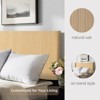 Modern Wall Mounted Solid Wood Queen&King Headboard - White Oak - 3 of 4