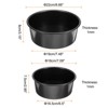Unique Bargains Aluminum Alloy Nonstick Coating Removable Bottom Durable Round Cake Pan 1 Set - 2 of 4