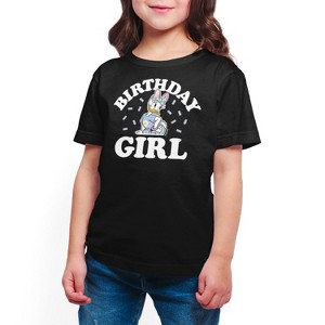 Girls' - Disney - Birthday Girl Daisy Short Sleeve Graphic T-Shirt - 1 of 4