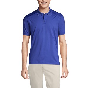 Lands' End Men's Short Sleeve Rapid Dry Active Polo Shirt - 1 of 2