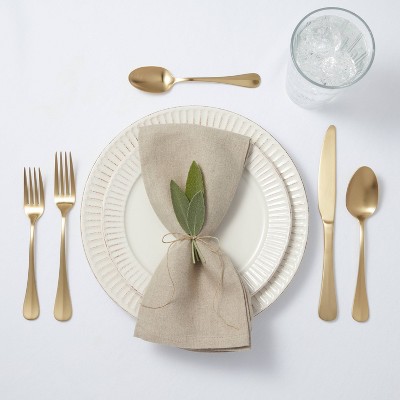 19pc Stainless Steel Sussex Baguette Champagne Silverware Set - Threshold™