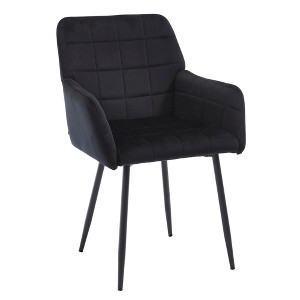 Ridstar 2 Piece Dining Chairs with Armrests For Dining Room & Living Room-Black - 1 of 4