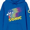 Sonic the Hedgehog In Action Women's Royal Blue Adult Hoodie - 2 of 4