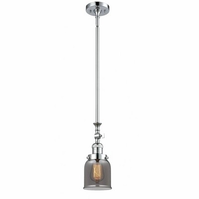 Bell - 1 Light Stem Hung Tiltable Mini Pendant In Industrial Style-14 Inches Tall and 5 Inches Wide