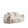 Maliang Ultra Soft Fluffy Loveseat Bean Bag Sofa with Pillows, Chase Lounge Chair for Living Room or Bedroom, No Assembly Required - 2 of 4