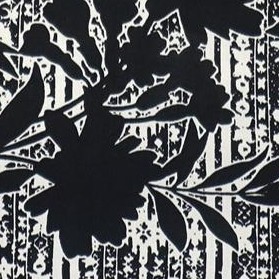 black aztec floral