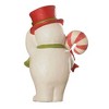 Bethany Lowe 20.0 Inch Sammy Jolly Snowman Top Hat Candy Cane Snowman Figurines - 3 of 3