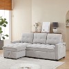 NicBex Couches for Living Room Pull-out L-Shaped Sectional Sofa Bed Comfy Reclining Sofa with charging ports and Storage - 2 of 4