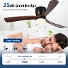 Wanze of Ocean 52 In. Smart Indoor Wood Ceiling Fan with Dimmable LED Light, DC Motor, App Remote Control - 4 of 4