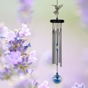 Woodstock Windchimes Crystal Hummingbird Chime, Wind Chimes For Outside, Wind Chimes For Garden, Patio, and Outdoor Decor, 18"L - 1 of 4