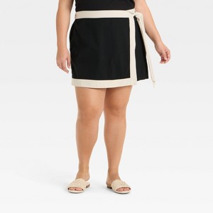 Women's Mini Wrap Skort - Ava & Viv™ - 1 of 3