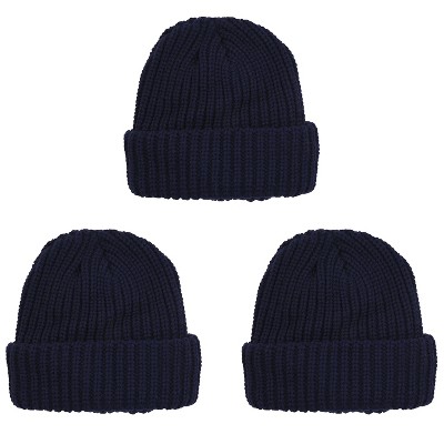 Heat Tec Super Warm Thermal Beanie Winter Hat - 3 Pack