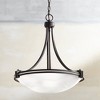 Possini Euro Design Deco Oil Rubbed Bronze Pendant Chandelier 21 1/2" Wide Modern White Marbled Bowl Glass 3-Light Fixture for Dining Room Kitchen - 2 of 4