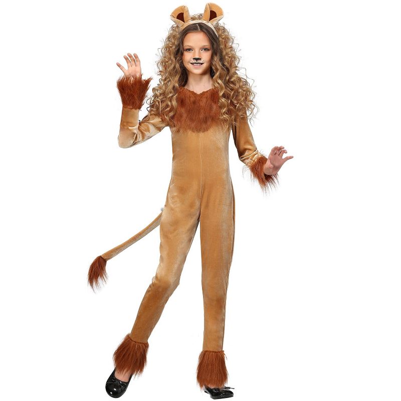 HalloweenCostumes.com Fierce Lion Girl's Costume, 1 of 2