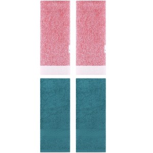 REGALWOVEN 4 Pcs Solid Textured Cotton Soft Absorbent Decorative Hand Towel - 1 of 4