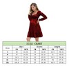 BLUEMING Womens Maternity Dress Lantern Sleeve Babydoll Dress High Rise Smocked Wasit Flounce Hem Midi Dress - 2 of 2