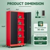 Mlezan Storage Cabinet with Locking Doors, 71" Tall 18" Deep Metal Cabinet with 5 Adjustable Shelves for Pantry, Office,  Home Kitchen Pantry Cabinets - 3 of 4