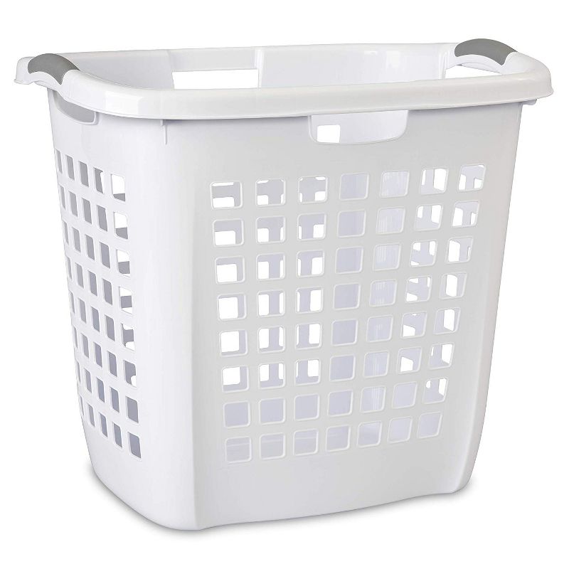 Sterilite Ultra Easy Carry Plastic Dirty Clothes Laundry Hamper Bin with Reinforced Rim and Integrated Handles, 2 of 6