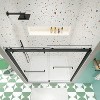 NicBex Shower Door 56-60" Wx74"H Bypass Sliding Shower Door with 5/16" (8mm) Tempered Glass with Reversible Installation - 4 of 4