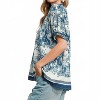 Women's Abstract Print Top with Ruffled Neckline - umgee - 2 of 4