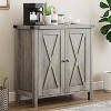 Buffet Cabinet Farmhouse Storage Cabinet with Doors and Shelves, Buffets and Sideboards Entryway Cabinet with Storage - image 4 of 4