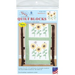 Blocs De Quilt Jack Dempsey Blancs Estampés 18x18 Pouces - Lot De 6, Motifs étoiles, Pour Patchwork Créatif