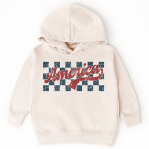 The Juniper Shop Checkered America Retro Toddler Hoodie - 1 of 4
