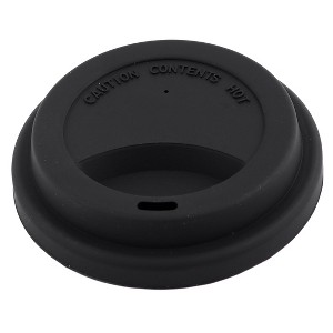 Unique Bargains Silicone Reusable Flexible Airtight Coffee Tea Cup Mug Cup Lid 1 Pc - 1 of 4