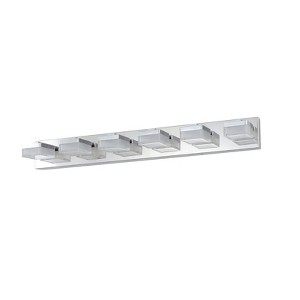 VYNXARIA Chrome Wall Lights, Modern 6-Light Vanity Fixture for Bathrooms and Makeup Tables - 1 of 4