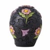 Jim Shore 3.5 Inch Black Blossom Halloween Skull Flowers Cross Figurines - 3 of 3