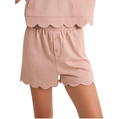 Women's Scalloped Edge Shorts - MABLE