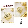 65 Pcs Christmas Balls, Plastic Christmas Plastic Decorative Baubles, Shatterproof Xmas Tree Ornaments Set Hanging Balls, - 3 of 4