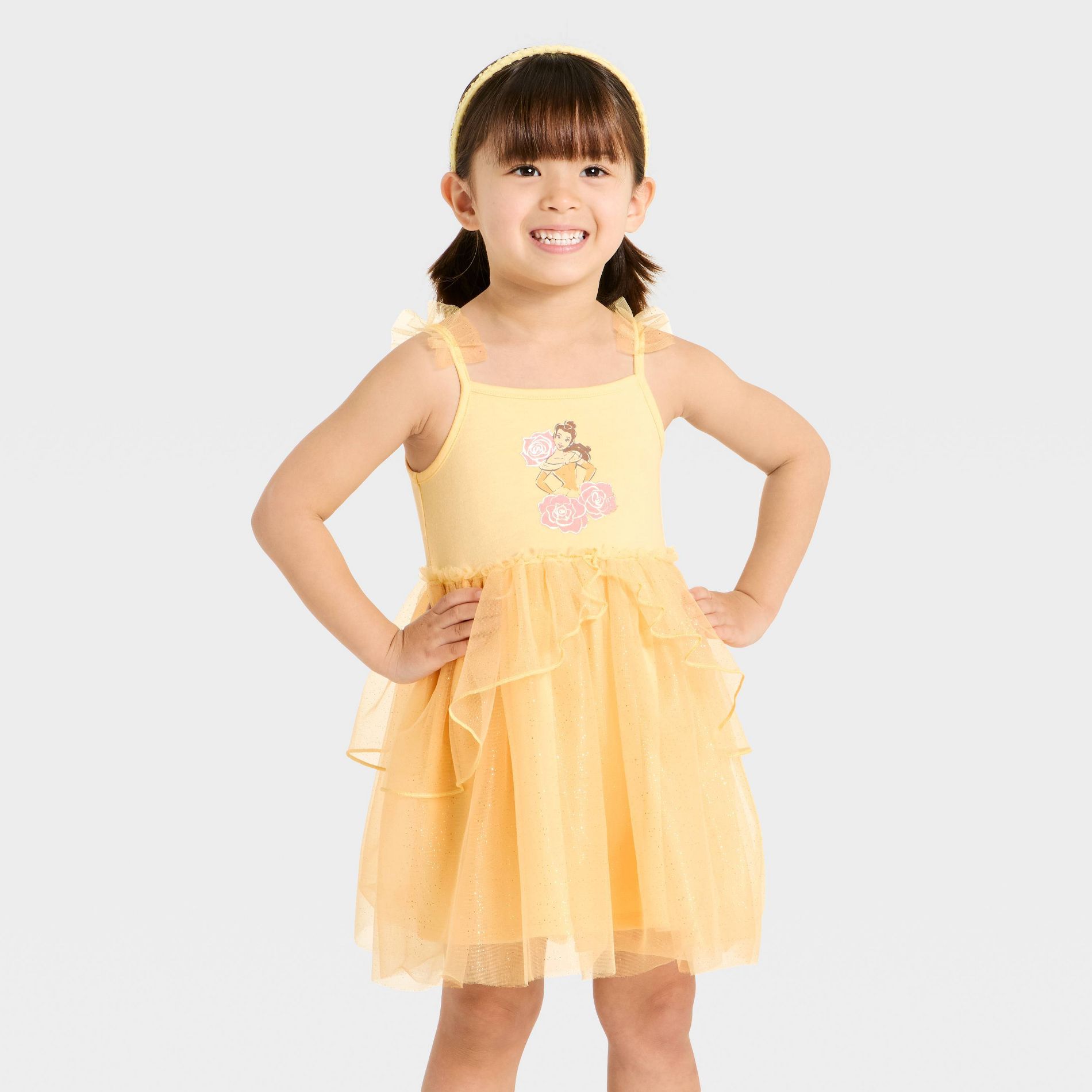 Toddler Girls' Disney Princess Belle Dress - Yellow