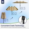 Syemin Patio Seating 3 Piece Set with Adirondack Lounge Chair Black Frog Chair 2 Piece Plus Double Ended Parasol - 3 of 4