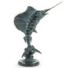 SPI Home Brass Tail Walker Sailfish Figurine – 16" Ocean-Inspired Tabletop Decor for Coastal Homes - 3 of 3