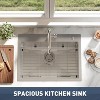 Acekool 33"x22"x9" Drop-In Stainless Steel Kitchen Sink, Top Mount Single Bowl with Pull-Down Faucet & Accessories, Black - 3 of 4