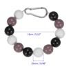 Unique Bargains 12 Beads Stainless Steel Durable Flag Pole Beaded Retainer Ring 0.98" Black/White/Gray - 2 of 4